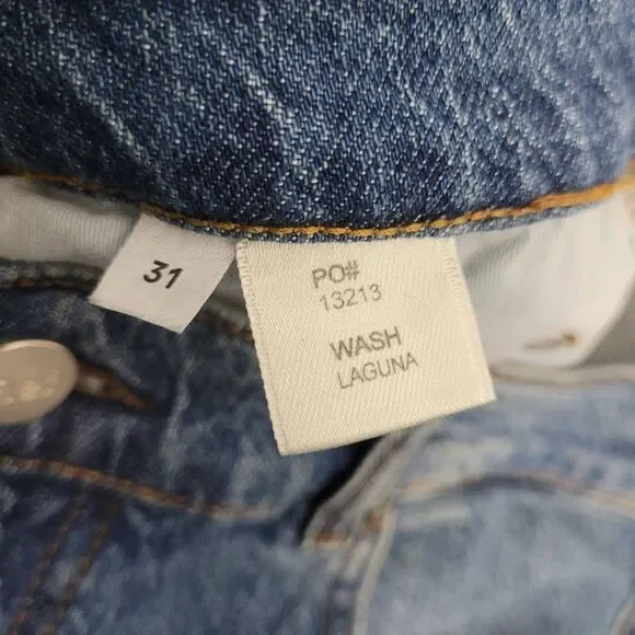 Reformation Liza High Straight Jeans Sz 31 Laguna Blue Organic Cotton Casual - Picture 4 of 9